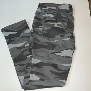 Wit & Wisdom Ab Solution Camo High Waist Ankle Skinny Pants